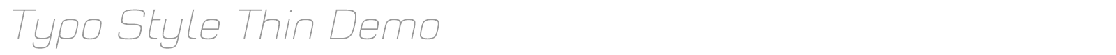 Typo Style font preview